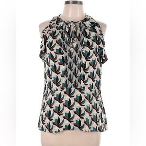 Diane Von Furstenberg DVF Sleeveless Berit Blouse Silk SIZE 0